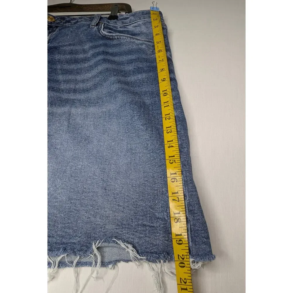 Kut from the Kloth Denim Cutoff Shorts Classic 5-Pocket Jean Shorts Blue Sz 16